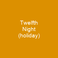Twelfth Night (holiday)