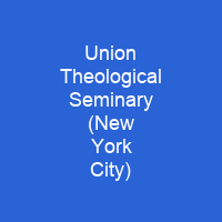 Union Theological Seminary (New York City)