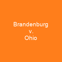 Brandenburg v. Ohio