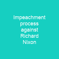 Impeachment process against Richard Nixon