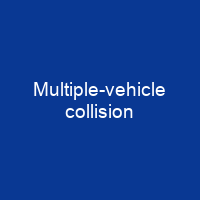 Multiple-vehicle collision